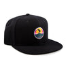 Heat Wave Black Snapback Hat
